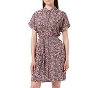 VERO MODA Vmeasy S/S Shirt Dress R1 Wvn Ga Vestido, Georgia Peach/AOP:Cille, M Mujeres