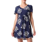 VERO MODA Vmeasy SS Short Dress R1 WVN Ga, Azul, S