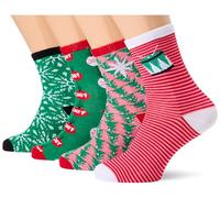 VERO MODA Vmelf Socks Giftbox Xmas Calcetines, Jelly Bean/Pack:Box 3, Talla única para Mujer