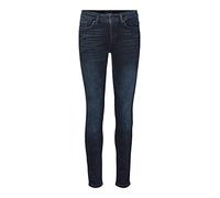 Vero Moda Vmella Mr Slim Jeans St323 Ga Pantalones, Wash:Black Dark Blue Denim, L para Mujer