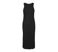 VERO MODA Vmfabienne SL O-Neck-Vestido de Pantorrilla Midi, Negro, M para Mujer