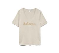 VERO MODA Vmfadora S/S V-Neck Camiseta JRS Btq Ga, Abedul, M