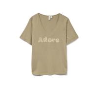 VERO MODA Vmfadora S/S V-Neck T-Shirt Jrs Btq Ga Vmfadora S/S V-Neck Camiseta Jrs Btq Ga Mujer (Pack de 1)