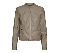 VERO MODA Vmfavodona-Chaqueta revestida Noos Corta, Silver Mink, L para Mujer