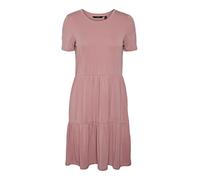 VERO MODA VMFILLI Calia SS - Vestido Corto para Mujer, Rosas Nostalgia., L