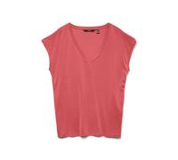 Vero Moda VMFILLI SS V-Neck tee GA Noos 10247666, Coral, XL