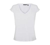 Vero Moda Vmfilli Ss V-neck Tee Ga Noos, Camiseta para Mujer, Bright White, L
