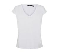 Vero Moda Vmfilli Ss V-neck Tee Ga Noos, Camiseta para Mujer, Bright White, XL