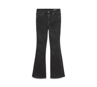 VERO MODA Vmflash Mr Flared Jeans Li170 Ga Noos, Negro, XS / 34L