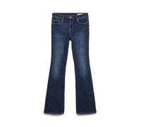 VERO MODA Vmflash Mr Flared Jeans Li3303 Ga Noos, Dark Azul Denim, L / 32L
