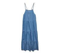 VERO MODA Vmfleur SL 7/8 Layer Dress Ga, Medio De Mezclilla Azul, M Mujeres