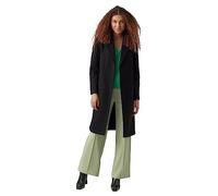 VERO MODA Vmfortuneaya Ss23 Noos-Abrigo Largo Chaqueta, Negro/Detalle: sólido, M para Mujer