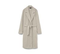 VERO MODA Vmfortuneaya Ss23 Noos-Abrigo Largo Chaqueta, Oatmeal/Detalle: Melange, L para Mujer