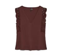 VERO MODA Neck Top Vmgabby SL JRS GA Top con Cuello en V, Andorra, S Mujer