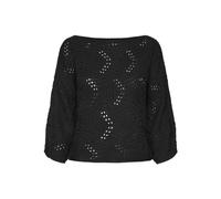 VERO MODA Vmgigi Noos 3/4 Boatneck Jersey Suéter, Negro, L para Mujer