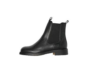 VERO MODA VMGINA Leather Boot, Botas Mujer, Negro, 39 EU