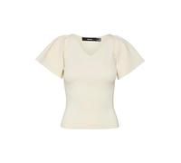 Vero Moda Vmginny Ss Noos - Jersey Con Cuello En V Top, Mujer, Eggnog, S