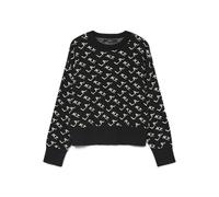 VERO MODA Vmgold Art LS O-Neck Pullover Jersey, Negro, XS para Mujer