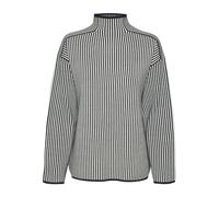 VERO MODA Vmgold LS Highneck Pinstripe Jersey Ga Punto, Blazer Azul Marino/Detalle: w. Birch, XS para Mujer