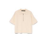 VERO MODA Vmgold Poloneck - Jersey 2/4, Abedul, S