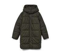 VERO MODA Vmgretakylie Coated Coat Noos Abrigo, Verde Oscuro, S para Mujer