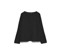 VERO MODA Vmhali Vmhali L/S Boat Neck Top JRS Ga Boo - Blusa para Mujer (1 Unidad), Negro, M