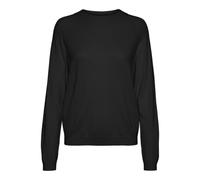 VERO MODA Vmhappiness LS Raglan Pullove Ga Boo Rep, Negro, S