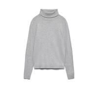 VERO MODA Vmhappiness LS Rollnk Pullove Ga Boo Rep, Gris Claro, S