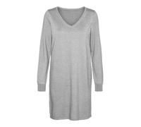 VERO MODA Vmhappyshine LS 2way Short Dress Boo Vestido Corto, Gris Claro Jaspeado/Detalle: w Silver Lurex, XL para Mujer