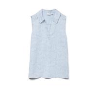 VERO MODA Vmharper SL Collar Short Top Ga, Mezclilla De Color Azul Claro, L