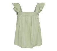 VERO MODA VMHARPER SL Frill Short Top Camiseta sin Mangas, Reseda, XL De Las Mujeres