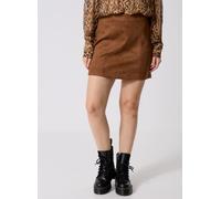 Vero Moda VMHAZEL HW SHORT FAUX SUEDE SKIRT 38 Marrón