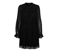 VERO MODA Vmherle LS Wvn Ga-Vestido Corto, Negro, XS para Mujer