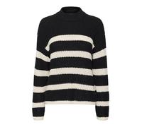Vero Moda Vmhilda Ls Ga Noos - Jersey Con Cuello Alto Suéter, Mujer, Black/Stripes:birch, M