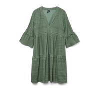 VERO MODA VMHONEY Lace 3/4 V-Neck Tunic WVN Vestido Midi, Laurel Wreath, XS para Mujer