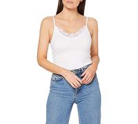 VERO MODA Vminge Lace Singlet Ga Noos Blusas, Bright White, XL para Mujer