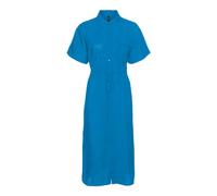 VERO MODA Vmiris S/S Camiseta de Calf Dress Wvn Ga Noos Keid, Ibiza Blue, L para Mujer