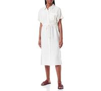 VERO MODA Vmiris S/S Vestido Camisero de Pantorrilla Wvn Ga Noos, Marfil Perlado, S para Mujer