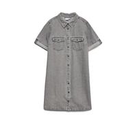 Vero Moda Vmjennie SS Short Denim Dress Mix Noos Vestido, Medium Grey Denim, L