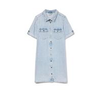 VERO MODA Vmjennie SS Short Denim Dress Mix Noos Vestido, Mezclilla De Color Azul Claro, L