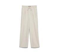 VERO MODA Vmjesmilo Wide Pants Wvn Ga Noos Pantalón, Forro Plateado/Rayas: Olga Snow White, XL Mujeres