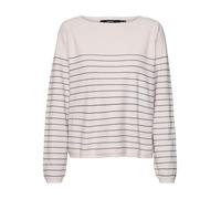VERO MODA Vmjohanna LS Boatneck Pullover Ga Ent Suéter pulóver, Birch/Stripes:Navy Blazer, M para Mujer