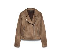 VERO MODA Vmjose Short Faux Suede Jacket Noos Chaqueta, marrón, M Mujeres