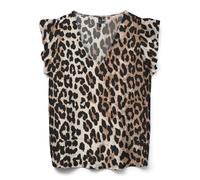 VERO MODA Vmjosie SL V-Neck Top WVN Ga, Egret, M