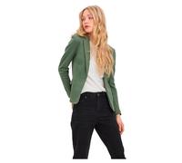 Vero Moda Vmjulia Ls Blazer Dnm Noos, Chaqueta Mujer, Green Laurel Wreath, 44