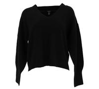 VERO MODA Vmjupiter LS V-Neck Jersey BF Punto, Negro, XS para Mujer