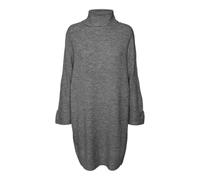 Vero Moda VMJUPITER LS - Vestido Corto con Cuello Cowlneck BF, Color Gris., S