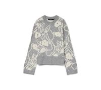VERO MODA Vmkaila LS O-Neck Pullover Boo Jersey, Color Gris, S para Mujer