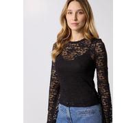 Vero Moda VMKANYA LS O-NECK SHORT TOP JRS GA XL Negro