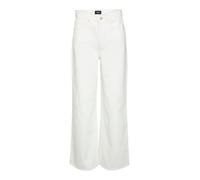 VERO MODA Vmkathy SHR Wide Clr Jeans, Blanco Nieve, 29W x 32L para Mujer
